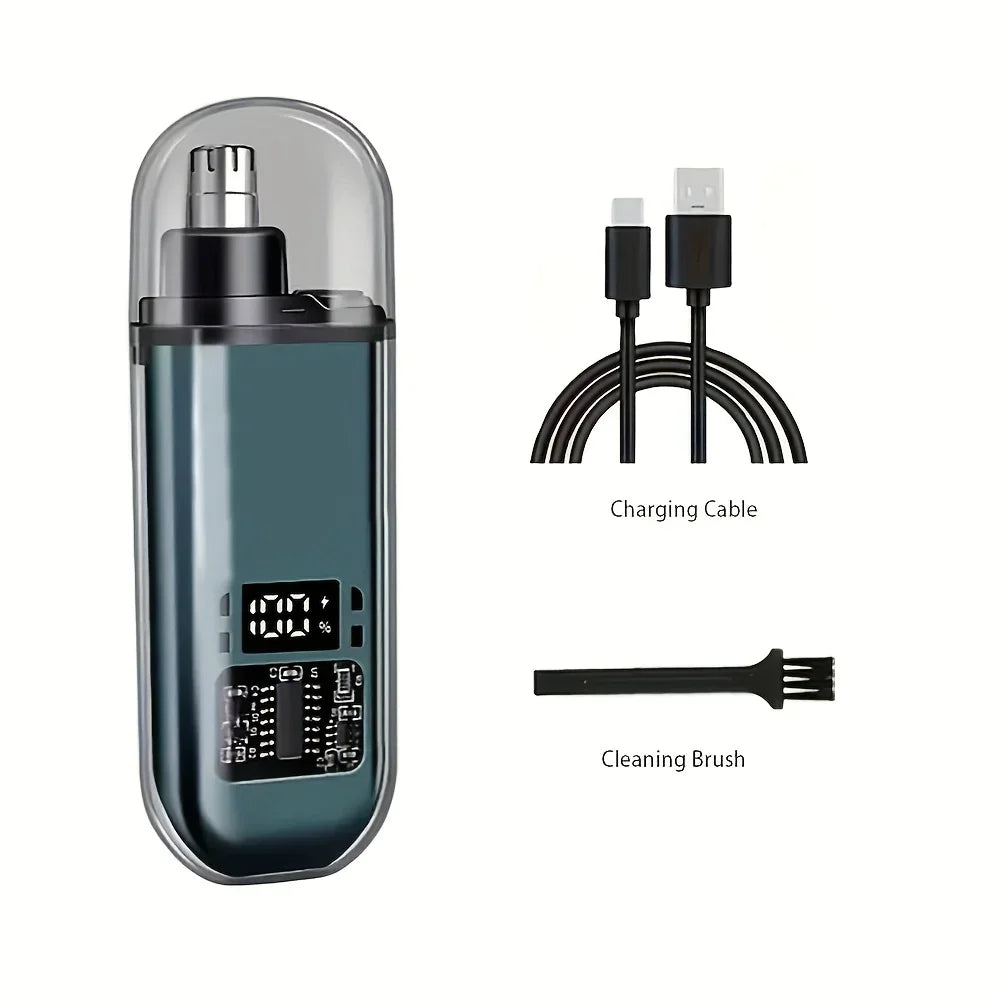 Nose & Ear Hair Trimmer – Painless Waterproof Electric Trimmer for Men & Women