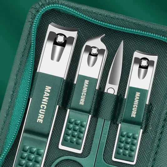 6-9 Pcs Manicure Set – Professional Nail Care Kit with Stainless Steel Tools & Travel Case