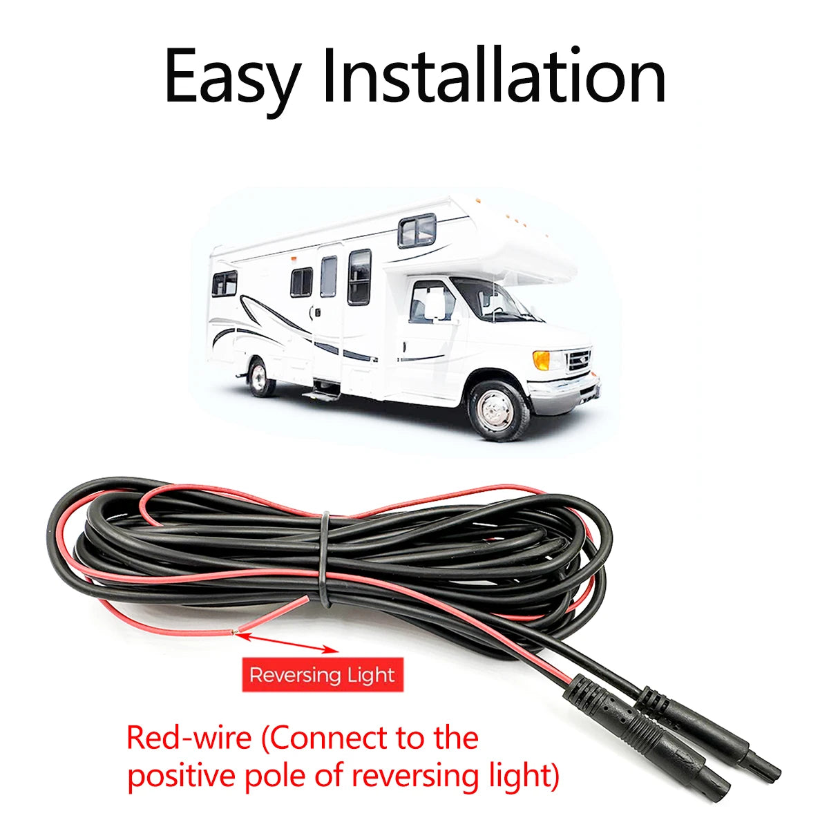 for AZDOME Extend Cable for PG17/M300S/M550 Pro, 4 Pin 5.5m extend cable for mirror dashcam rear view camera rear car recorde