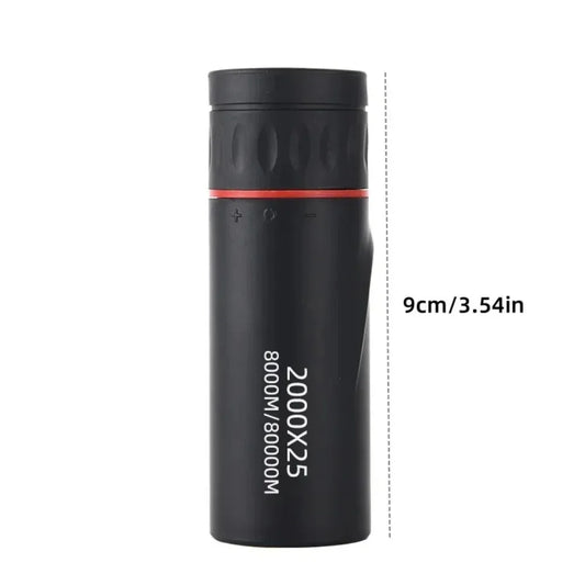 2000x25 HD Mini Monocular Telescope – Portable Pocket Scope for Camping, Hunting & Birdwatching