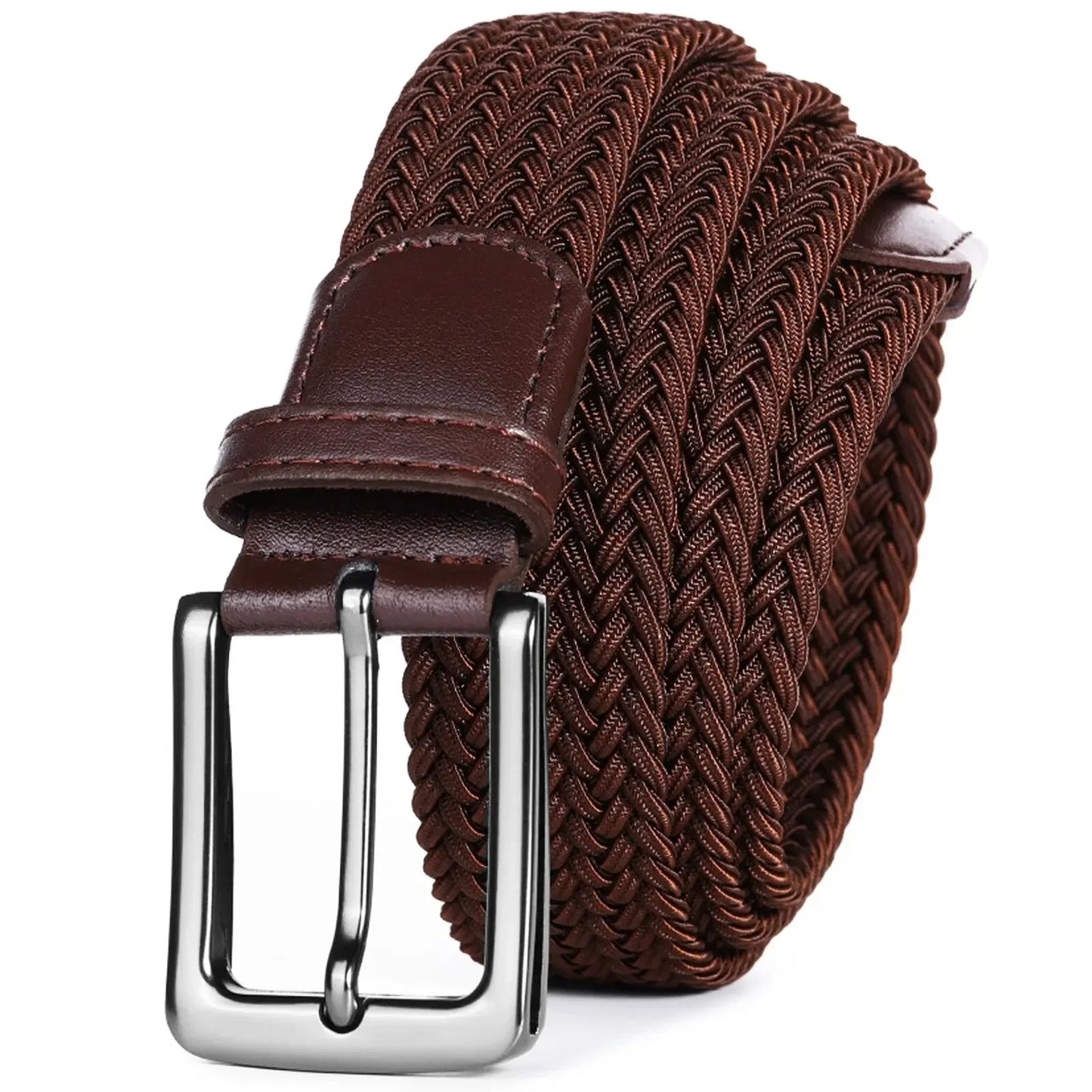 Men's Elastic Woven Stretch Belt – Comfortable Braided Belt for Golf, Casual & Jeans