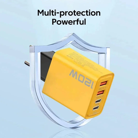 2 USB 2 Type Multi Port Wall Charger USB PD Adapter For Xiaomi iPhone 13 12 for Samsung Mobile Phone Plug Charging