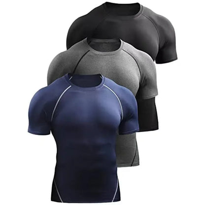 Men's Quick-Dry Fitness T-Shirt – Stretch Running & Training Top