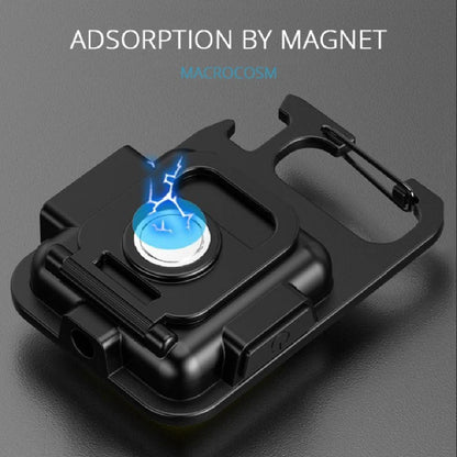 Super Bright Mini COB Keychain Flashlight – Rechargeable Magnetic Torch with 4 Lighting Modes for Camping & Emergencies