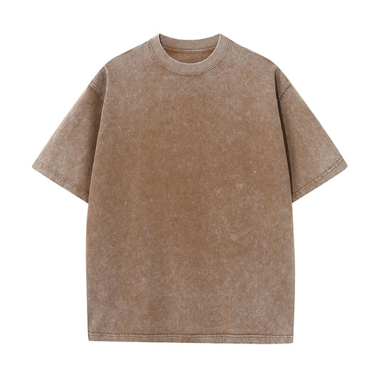 Men's 230G Heavy Cotton Vintage Washed Oversized T-Shirt