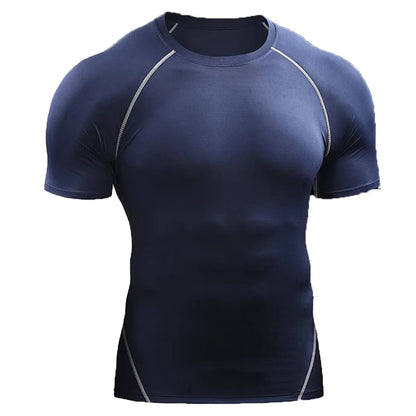 Men's Quick-Dry Fitness T-Shirt – Stretch Running & Training Top