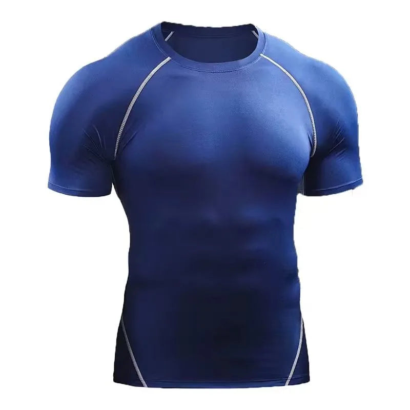 Men's Quick-Dry Fitness T-Shirt – Stretch Running & Training Top