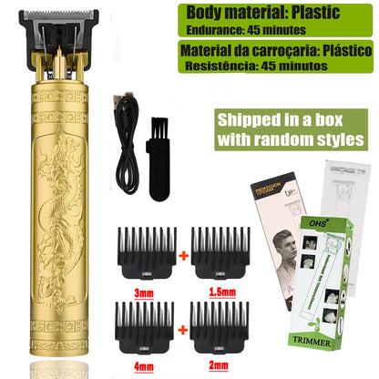 Vintage T9 Hair Clipper & Beard Shaver – Rechargeable Cordless Grooming Trimmer for Men