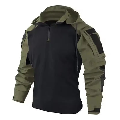 Men's Outdoor Tactical Suit – Wear-Resistant Combat Shirt & Hood Pants