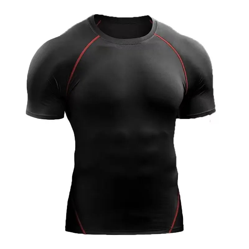 Men's Quick-Dry Fitness T-Shirt – Stretch Running & Training Top