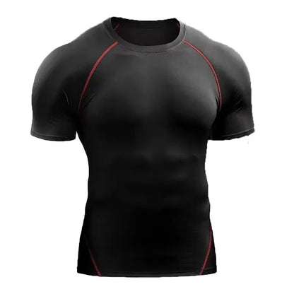 Men's Quick-Dry Fitness T-Shirt – Stretch Running & Training Top
