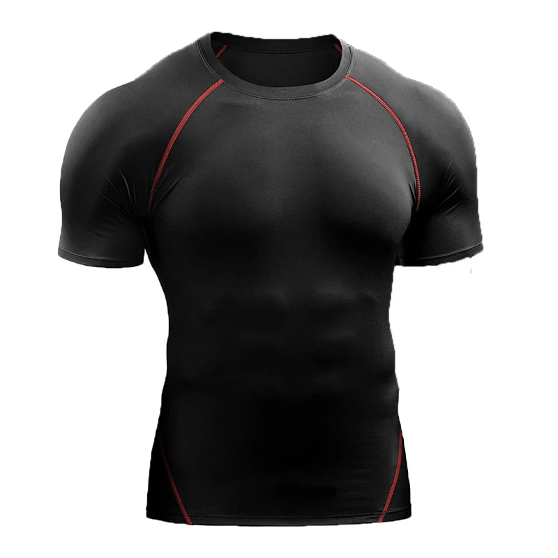 Men's Quick-Dry Fitness T-Shirt – Stretch Running & Training Top