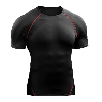 Men's Quick-Dry Fitness T-Shirt – Stretch Running & Training Top