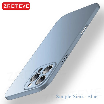 For iPhone 17 16 16e 15 14 13 12 Pro Max ZROTEVE Slim Matte Hard PC Cover On iPhone16 Plus iPhone13 Mini iPhone17 Air Phone Case