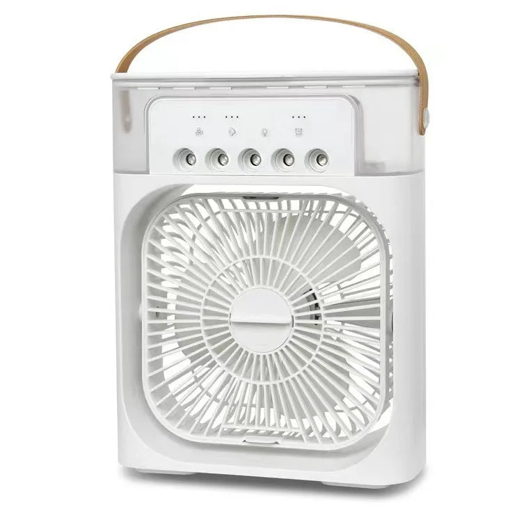 3 In 1 New Fan AIr Conditioner Household Small Air Cooler LED Night Light Portable Humidifier Air Adjustment Fan Office Home Fan