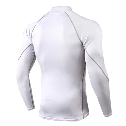 Men's Long Sleeve Compression Bodybuilding T-Shirt – Quick-Dry Gym Top