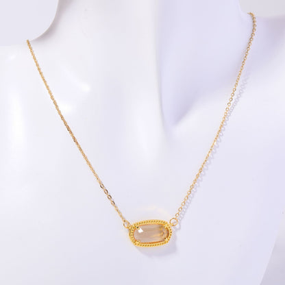 Natural Stone 12 Birthstones Necklace