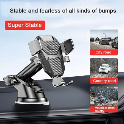 2025 NEW Universal Sucker Car Phone Holder 360° Windshield Car Dashboard Mobile Cell Support Bracket for 4.0-7 Inch Smartphones