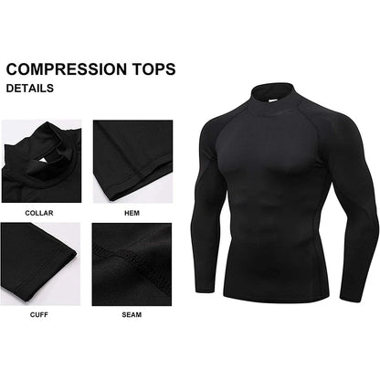 Men's Long Sleeve Compression Bodybuilding T-Shirt – Quick-Dry Gym Top