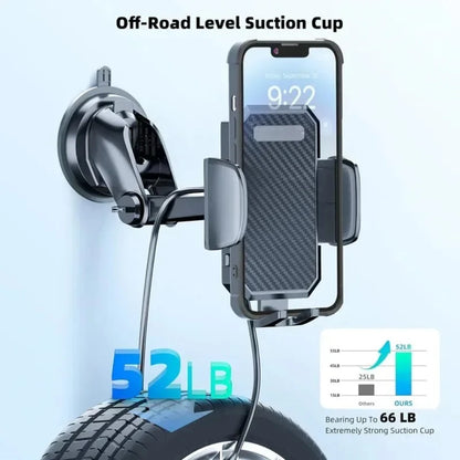 360° Windshield Car Phone Holder Car Dashboard Mobile Cell Support Bracket Universal Sucker for iPhone 16 15 14 Samsung Xiaomi