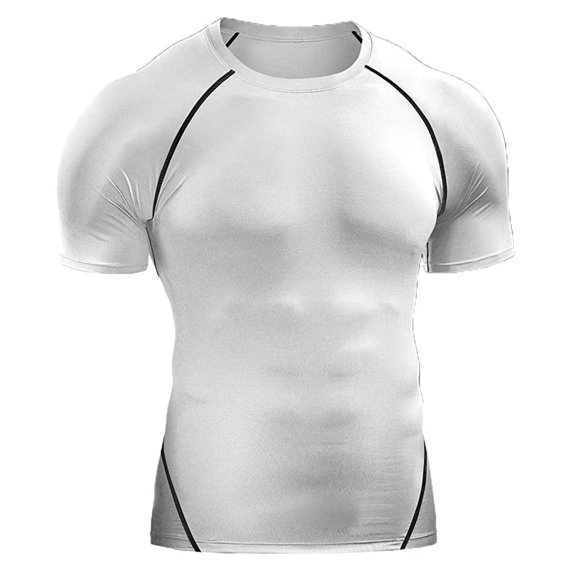 Men's Quick-Dry Fitness T-Shirt – Stretch Running & Training Top