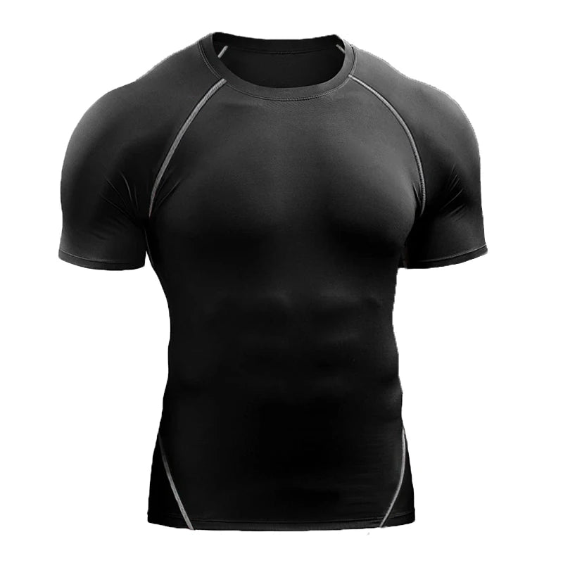 Men's Quick-Dry Fitness T-Shirt – Stretch Running & Training Top