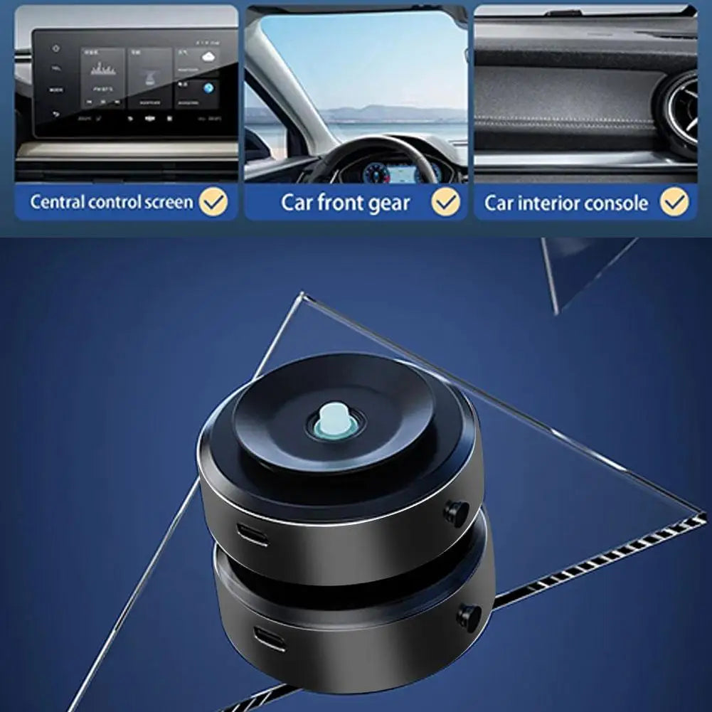 Car Mount Mobile Phone Holder Magnetic Black Technology Universal Adsorption Bracket for iPhone Samsung Vacuum Adsorption Stable