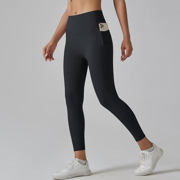 6647 pocket belly pants-black