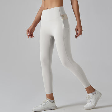 6647 pocket belly pants-white gray