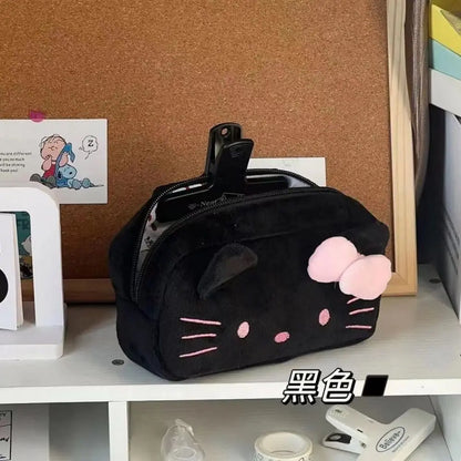Hello Kitty Plush Makeup Bag – Sanrio Cartoon Pencil Case & Storage Bag, Birthday Gift