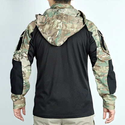 Men's Outdoor Tactical Suit – Wear-Resistant Combat Shirt & Hood Pants