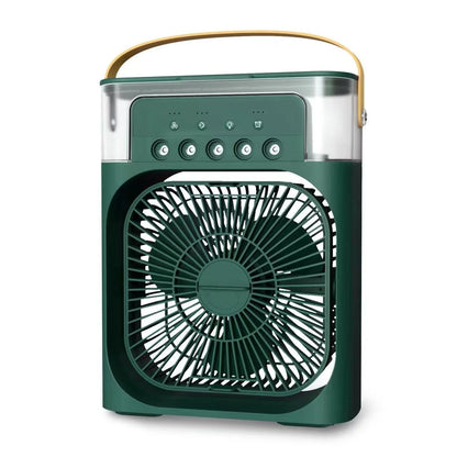 3 In 1 New Fan AIr Conditioner Household Small Air Cooler LED Night Light Portable Humidifier Air Adjustment Fan Office Home Fan