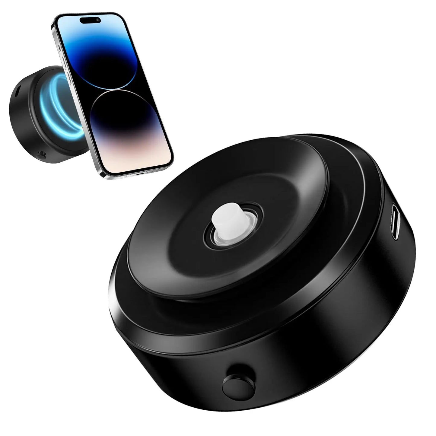 Car Mount Mobile Phone Holder Magnetic Black Technology Universal Adsorption Bracket for iPhone Samsung Vacuum Adsorption Stable