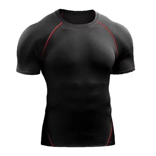 Men's Quick-Dry Fitness T-Shirt – Stretch Running & Training Top