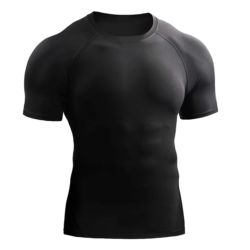 Men's Quick-Dry Fitness T-Shirt – Stretch Running & Training Top