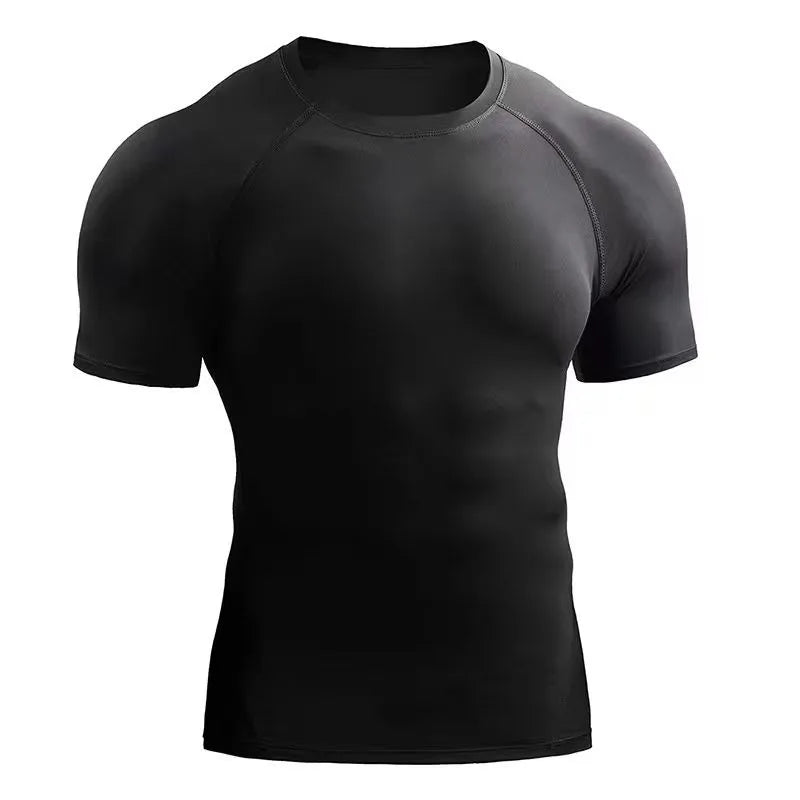 Men's Quick-Dry Fitness T-Shirt – Stretch Running & Training Top