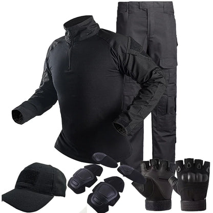 Tactical  Uniform Suits Milit Outdoor Camouflage Suit Hunting Shirts Pants Fish Trainning Airsoft Paintball Clothes Sets