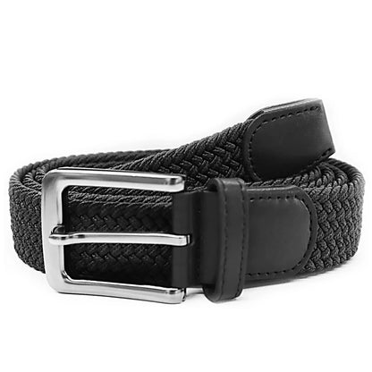 Men's Elastic Woven Stretch Belt – Comfortable Braided Belt for Golf, Casual & Jeans