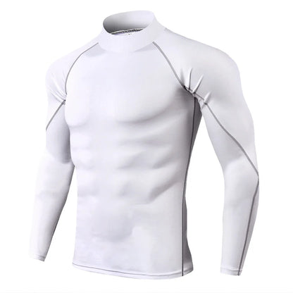 Men's Long Sleeve Compression Bodybuilding T-Shirt – Quick-Dry Gym Top