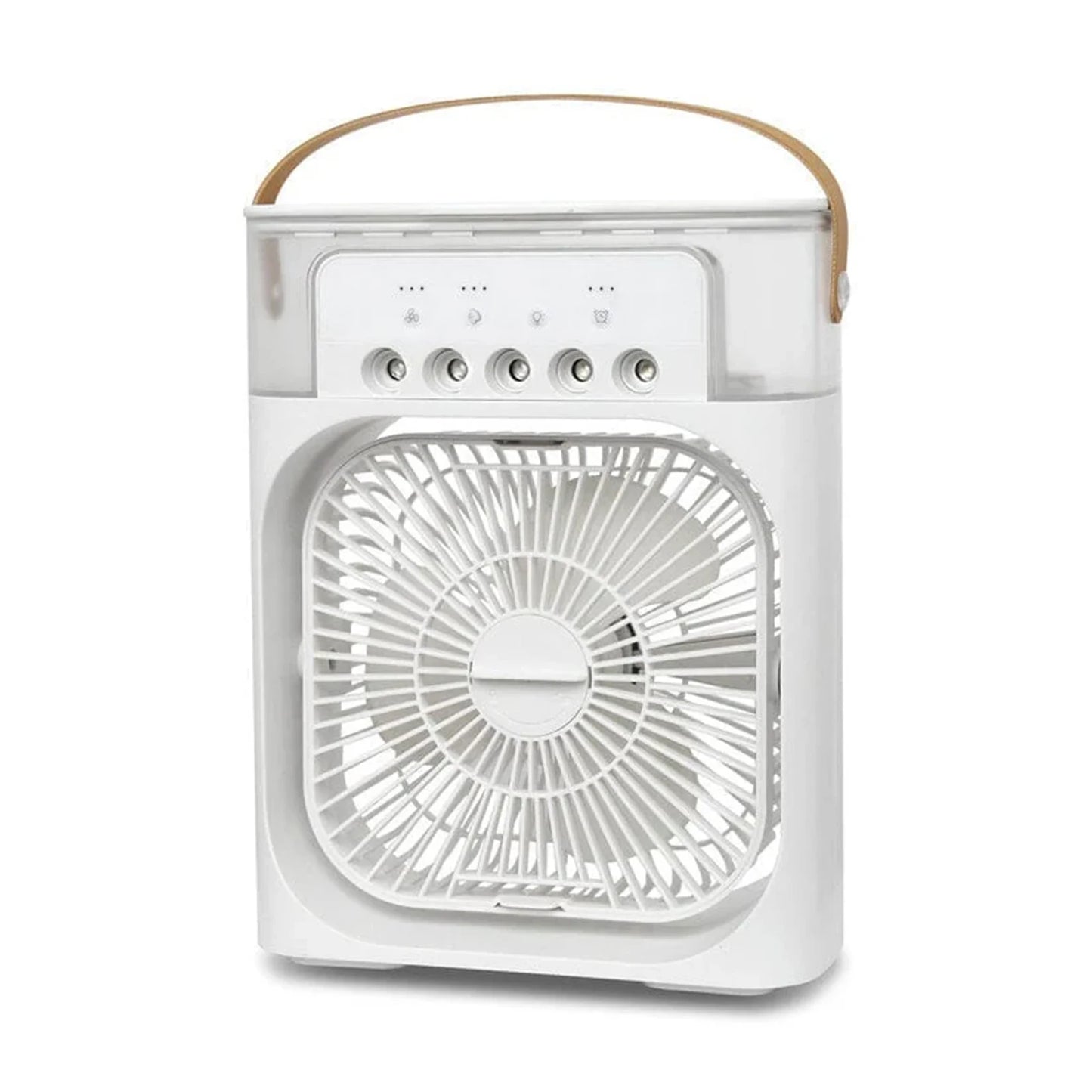 Portable 3-in-1 Mini Air Cooler Fan with LED Night Light & Humidifier (Single Speed)