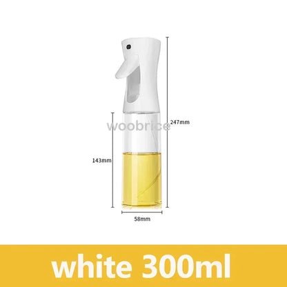 200/300/500ml Oil Spray Plastic Household Kitchen Oil Spray Bottle Or Oil Brush Nebulizing Mist Filling Cooking Dual Use BBQ