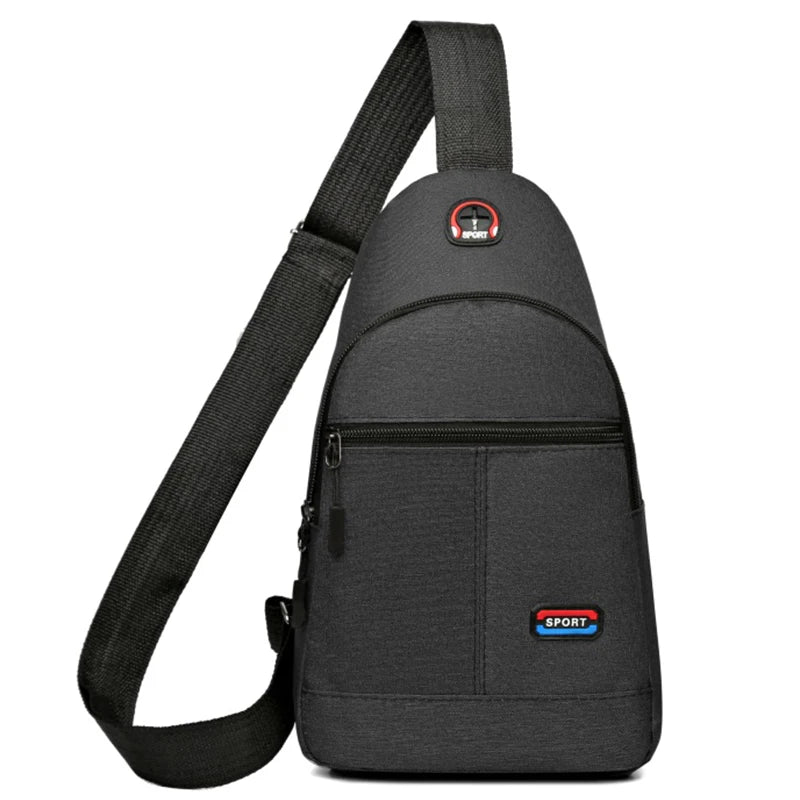 Chest Bag Men's One Shoulder Crossbody Bag Large Capacity Outdoor Sports And Leisure Fashion Small Shoulder Bag Large Capacit