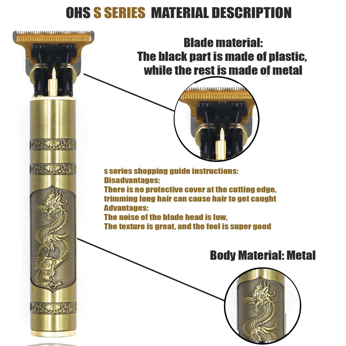 Vintage T9 Hair Clipper & Beard Shaver – Rechargeable Cordless Grooming Trimmer for Men