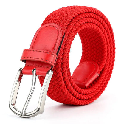 Men's Elastic Woven Stretch Belt – Comfortable Braided Belt for Golf, Casual & Jeans