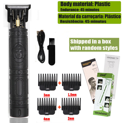 Vintage T9 Hair Clipper & Beard Shaver – Rechargeable Cordless Grooming Trimmer for Men